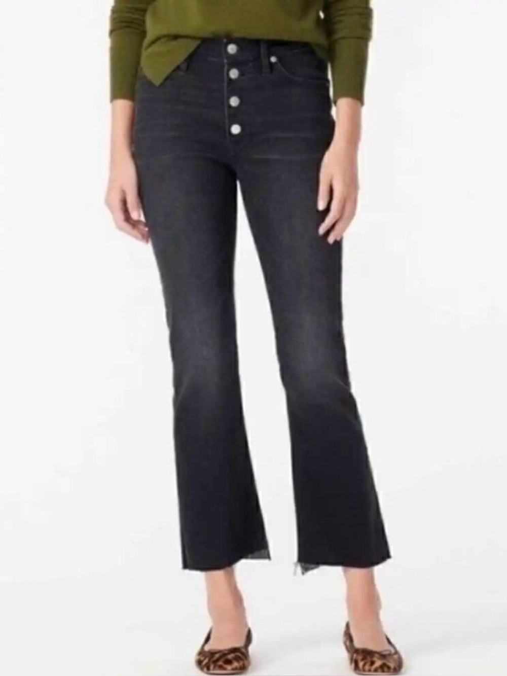 J.Crew 9” Billie Demi Boot Crop Jeans